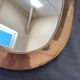 Urdu oval mirror solid brass