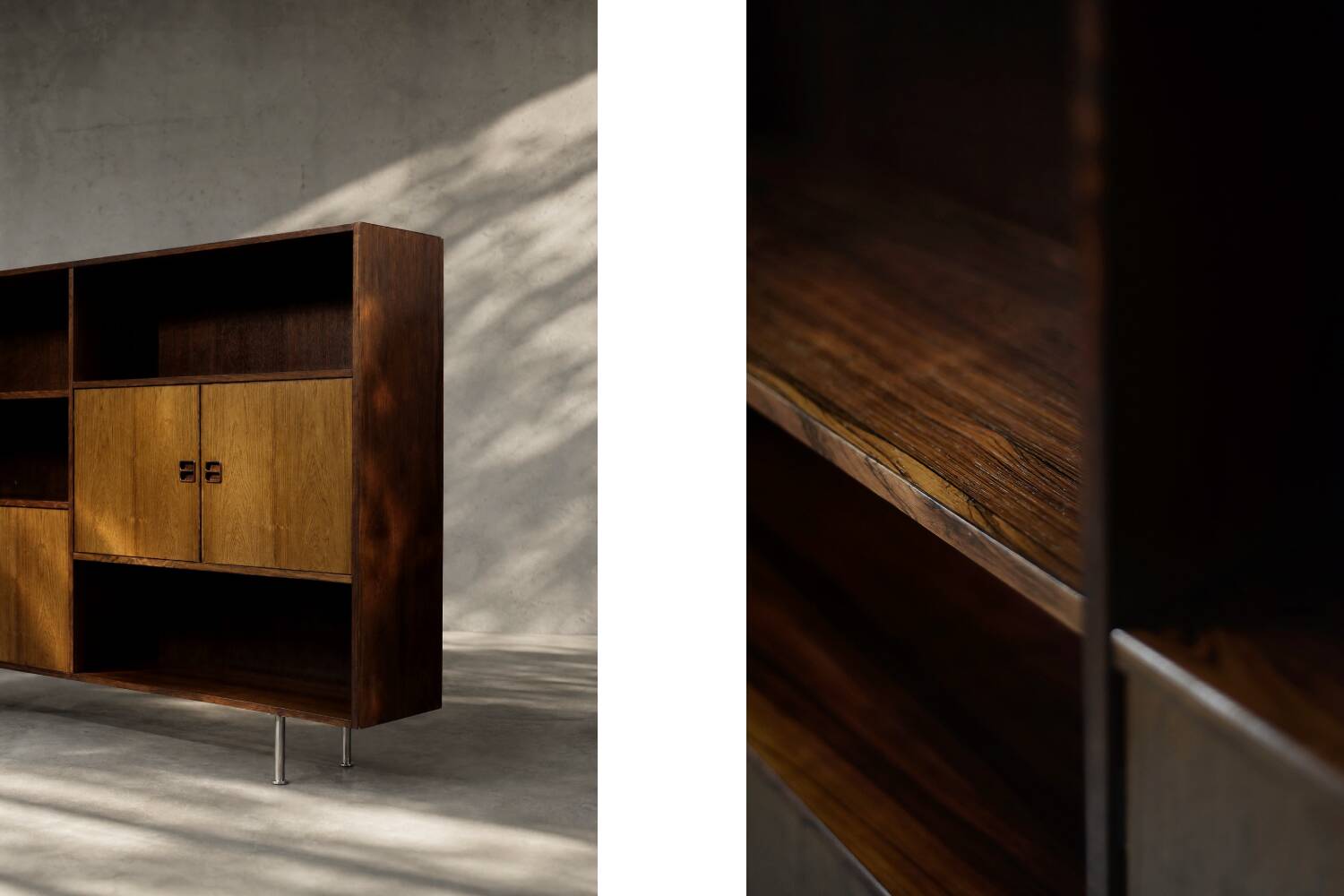 Mid-Century Scandinavian Modern Rosewood Highboard with Bar  from Herning