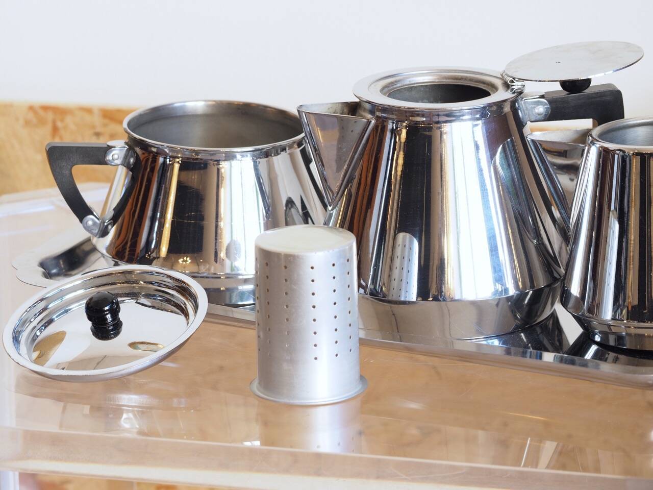 Art Deco style metal tea service LA SALAM