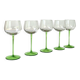 Verres à vin blanc soufflés vintage