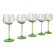 Verres à vin blanc soufflés vintage