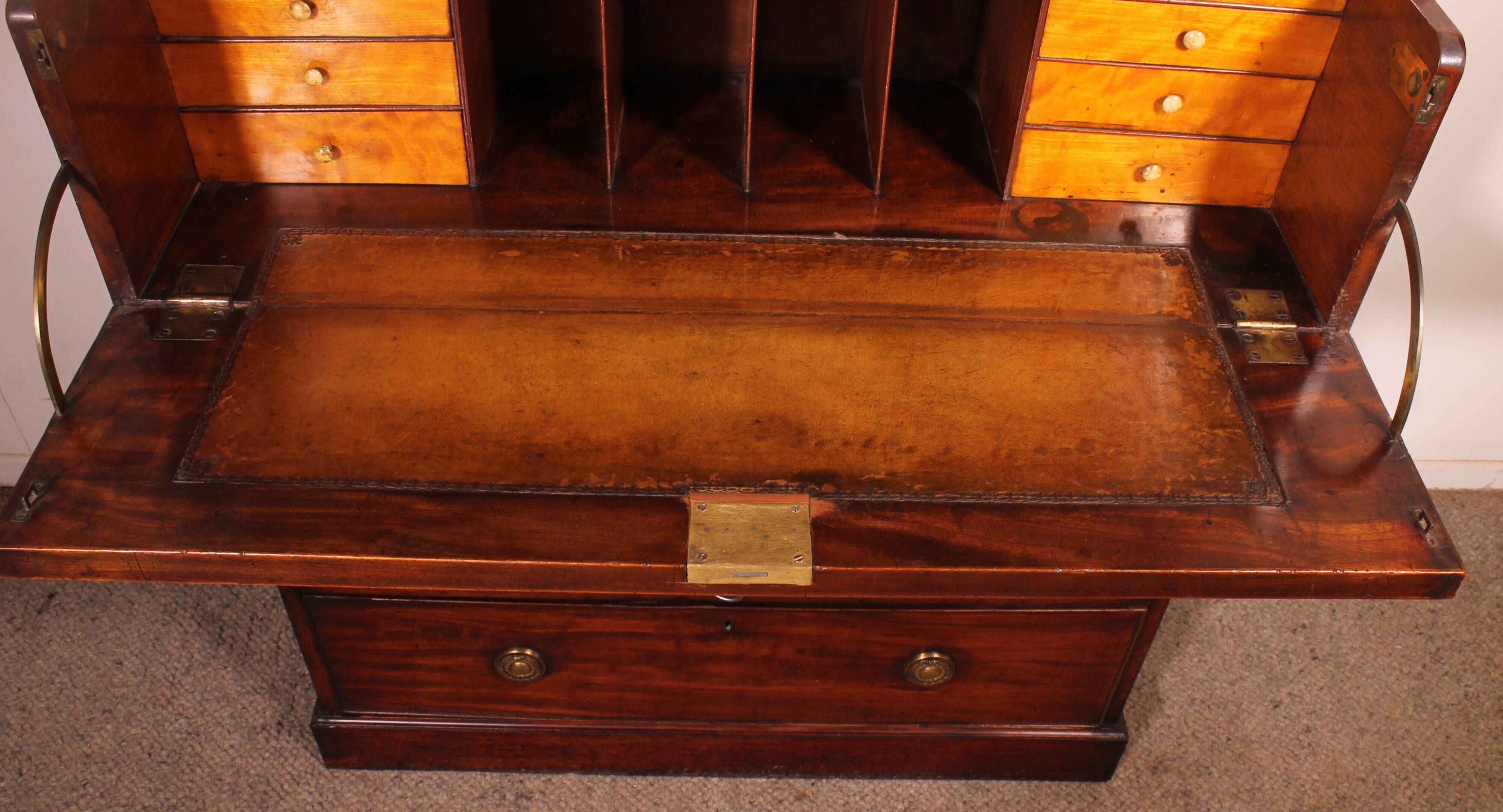 Mahogany bookcase with secretary - 18th century