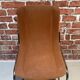 Suite of four Italian chairs in fabric and metal