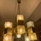 Sciolari 16-light glass and chrome chandelier, Italy 1970
