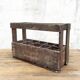 Casier en bois vintage pour 10 bouteilles