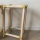 Vintage rattan bedside table