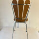 Set of 3 petal chairs Skaï brown