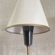 Double light wall sconces in gilded brass and gun barrel - 1950s/60s