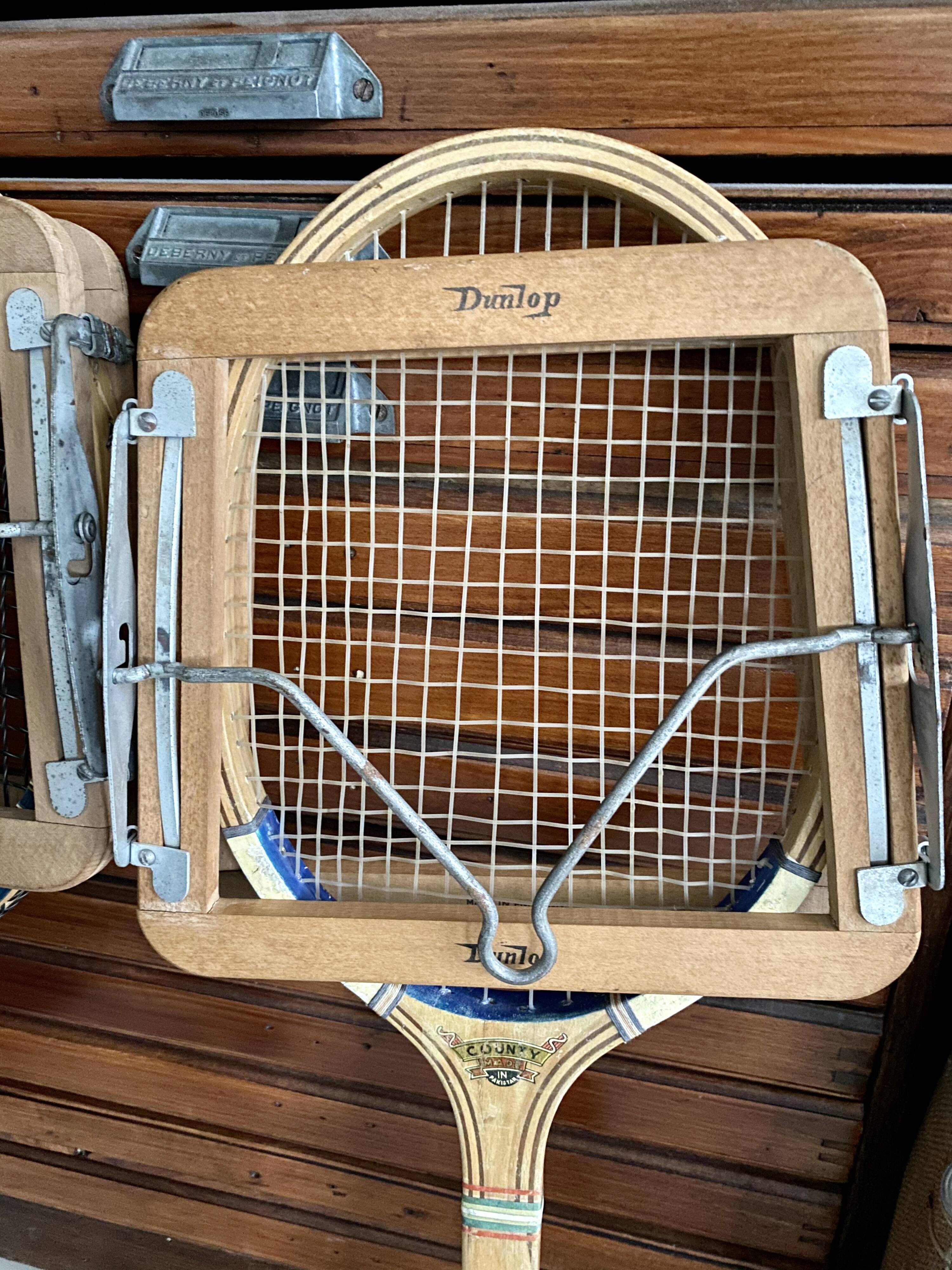 Pair of vintage tennis rackets