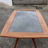 Italian Glass-Wood and Metal Dining Table - Italian Design Dinner Table - 8