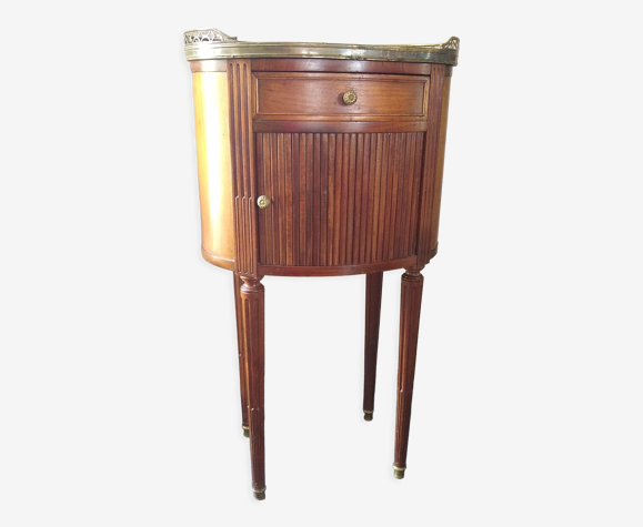 Table chevet tambour style Louis XVI