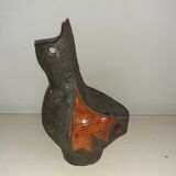 Zoomorphic vase ceramic 50s signed Lucia