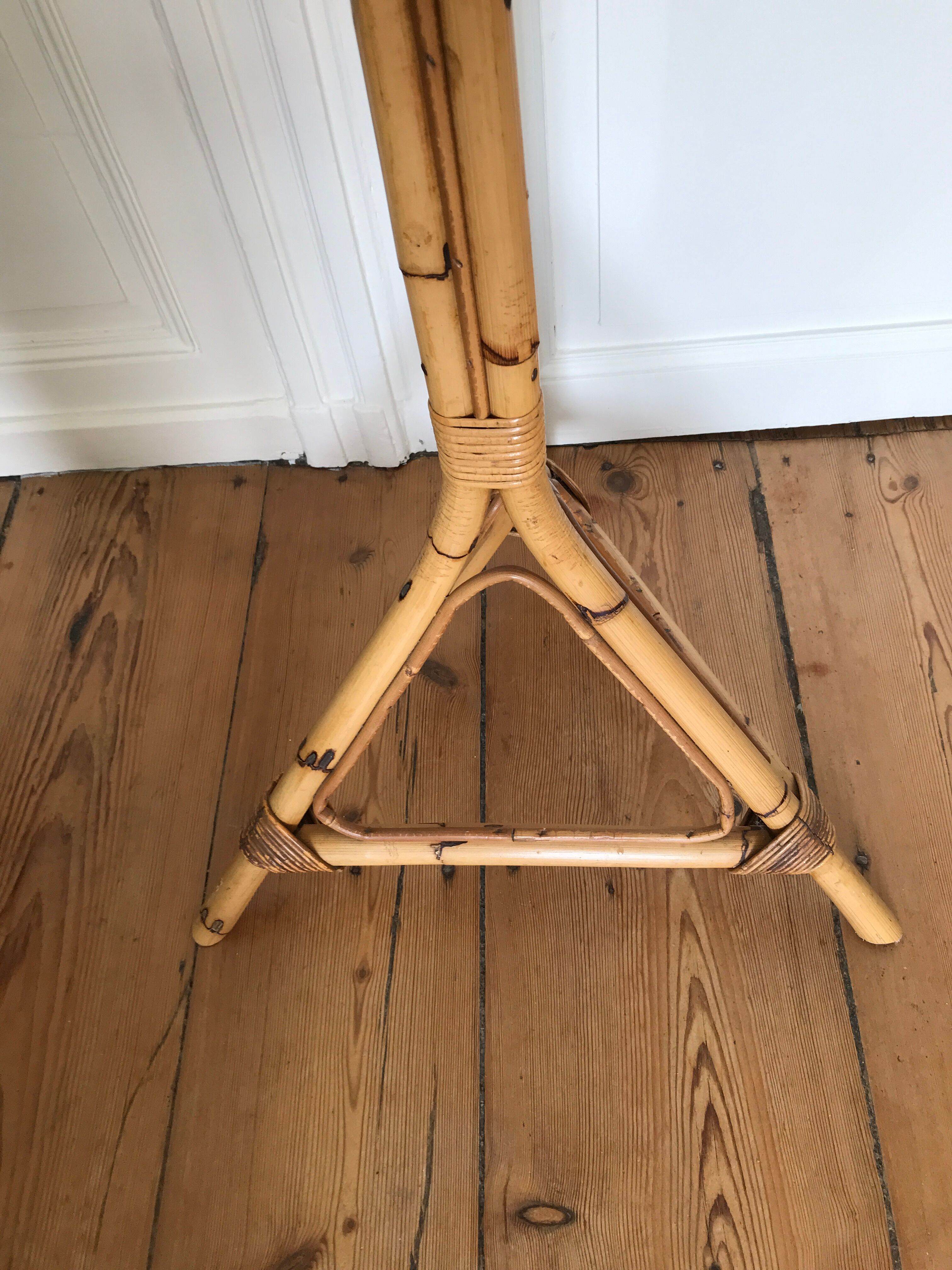 Rattan coat rack year 60