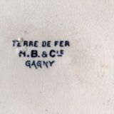 10 assiettes  plates terre de fer et 2  creuses  service gagny