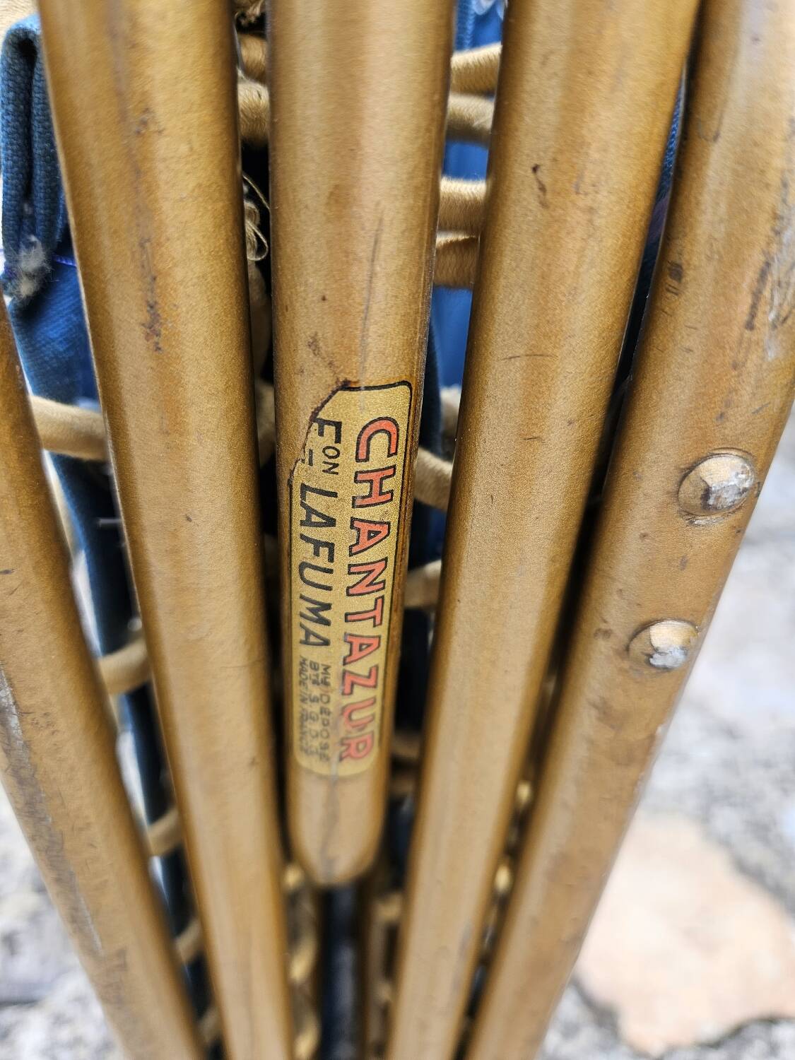 Lafuma vintage folding deckchair