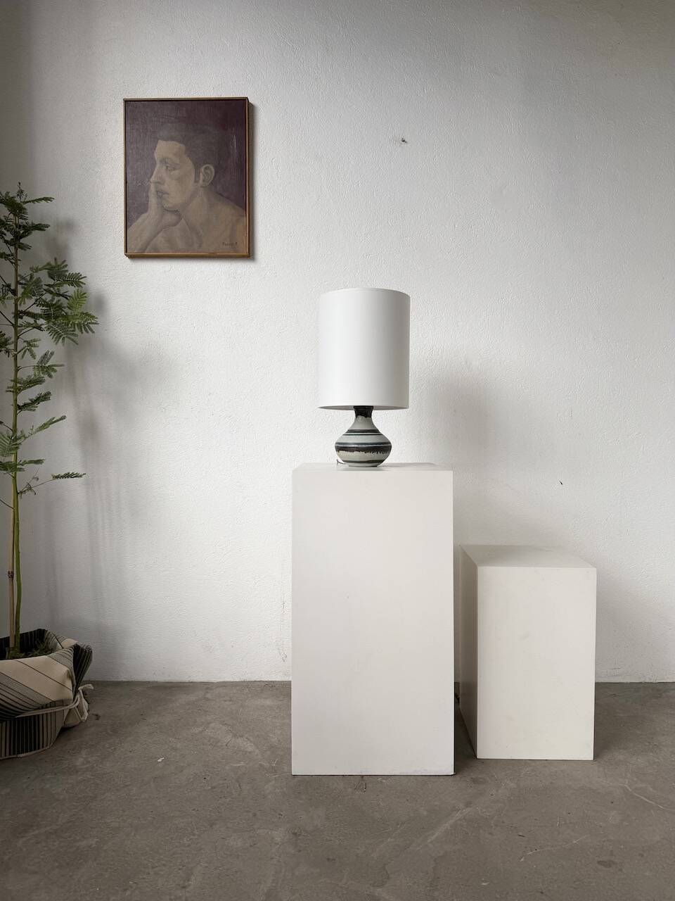 Vallauris ceramic table lamp from the 60s