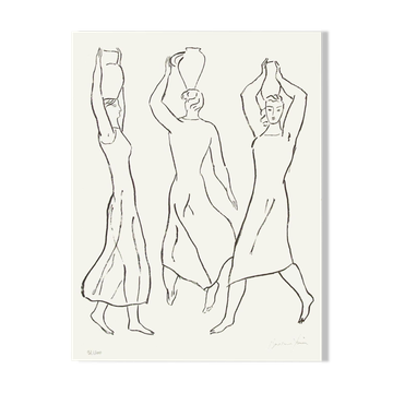 Pierre boncompain les trois grâces 1990 lithographie