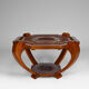 Colonial Art Deco carved coffee table circa 1930