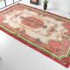 Flower Design Oushak Turkish Floral Rug SKU 2645