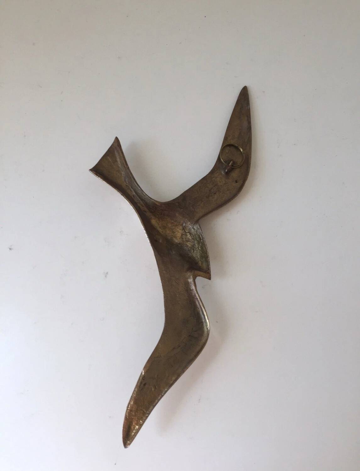 Swallow Seagull vintage brass wall sconce 24 cm