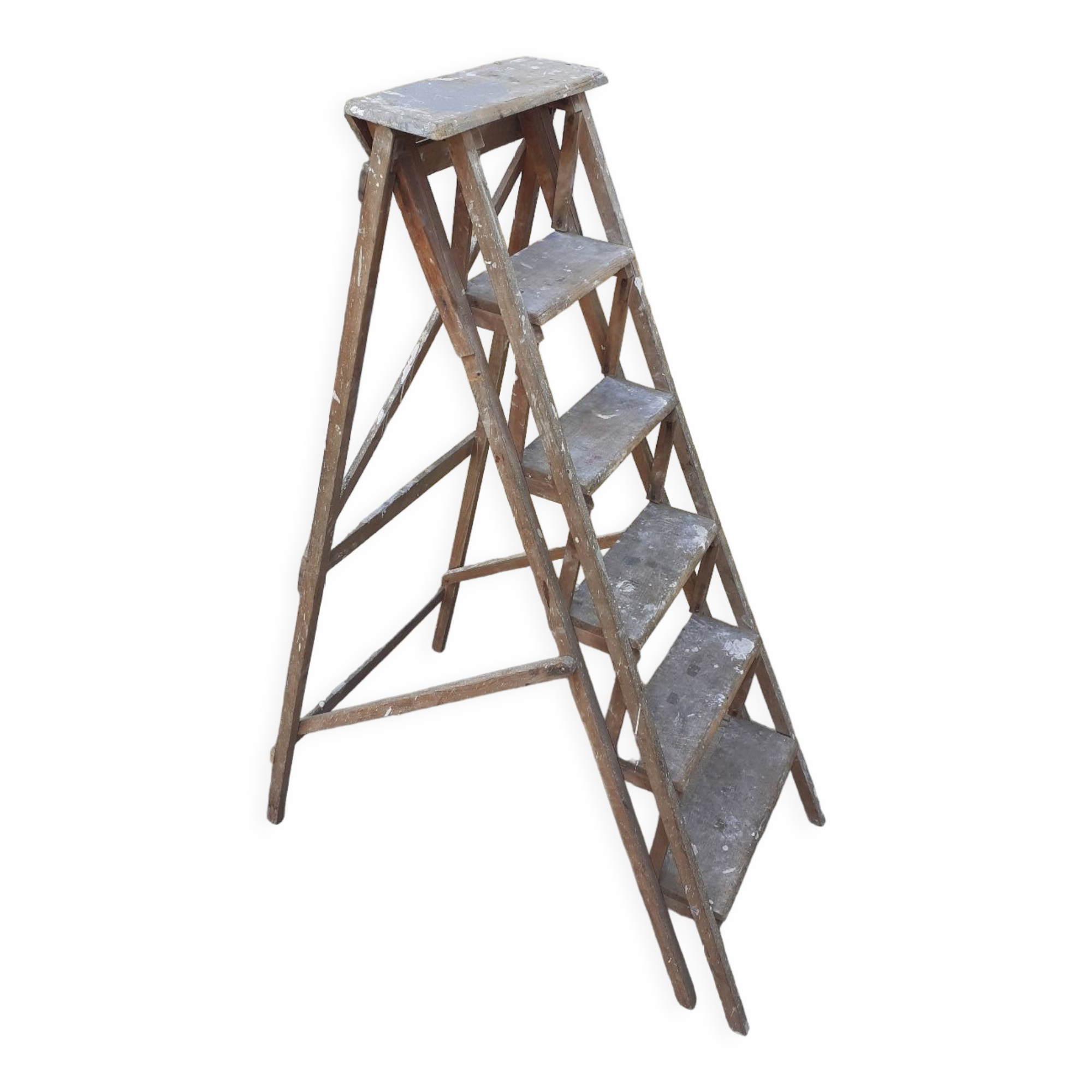 Wooden stepladder