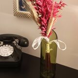 Vase en verre vert