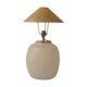 Lampe abat jour métal doré