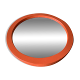 Miroir en bois orange