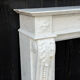 Louis XV style fireplace in Carrara marble, circa 1980.
