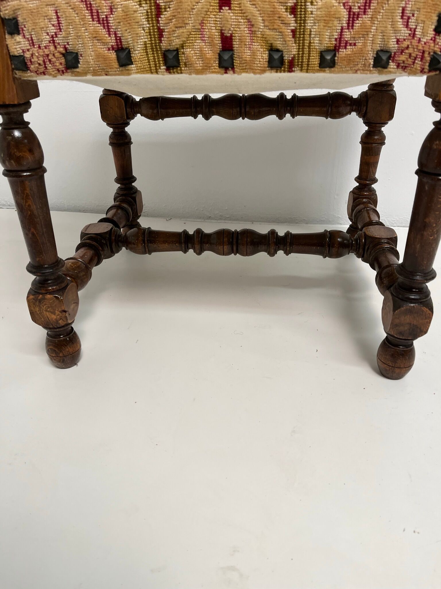 Louis XIII style walnut chair