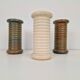 Vintage Scandinavian Ribbed Cylinder Vases, 1960s, Set of 3