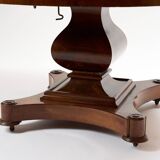 Original English round dining table, antique