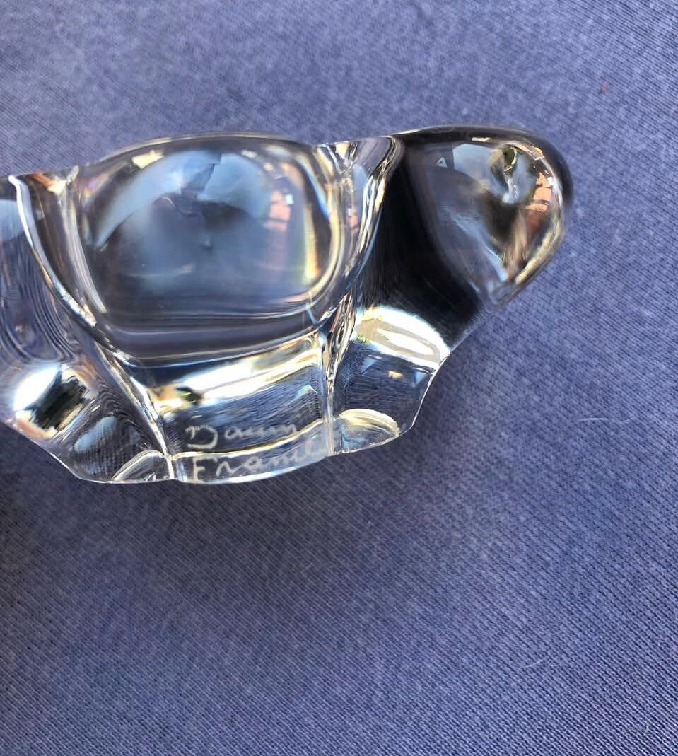 Crystal Daum salad bowl