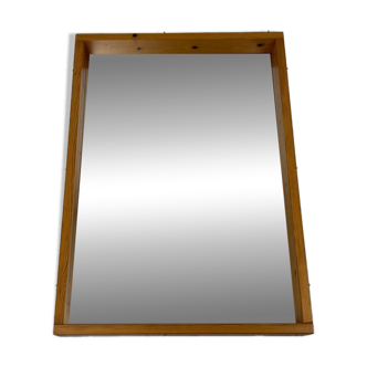 Vintage Scandinavian mirror pinewood