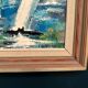 Original Swedish Oil on Panel – “Sailboats” by Bertil Thorell,  Signed