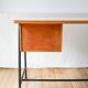 Formica, beech and black metal desk, Modernist Design, 1960