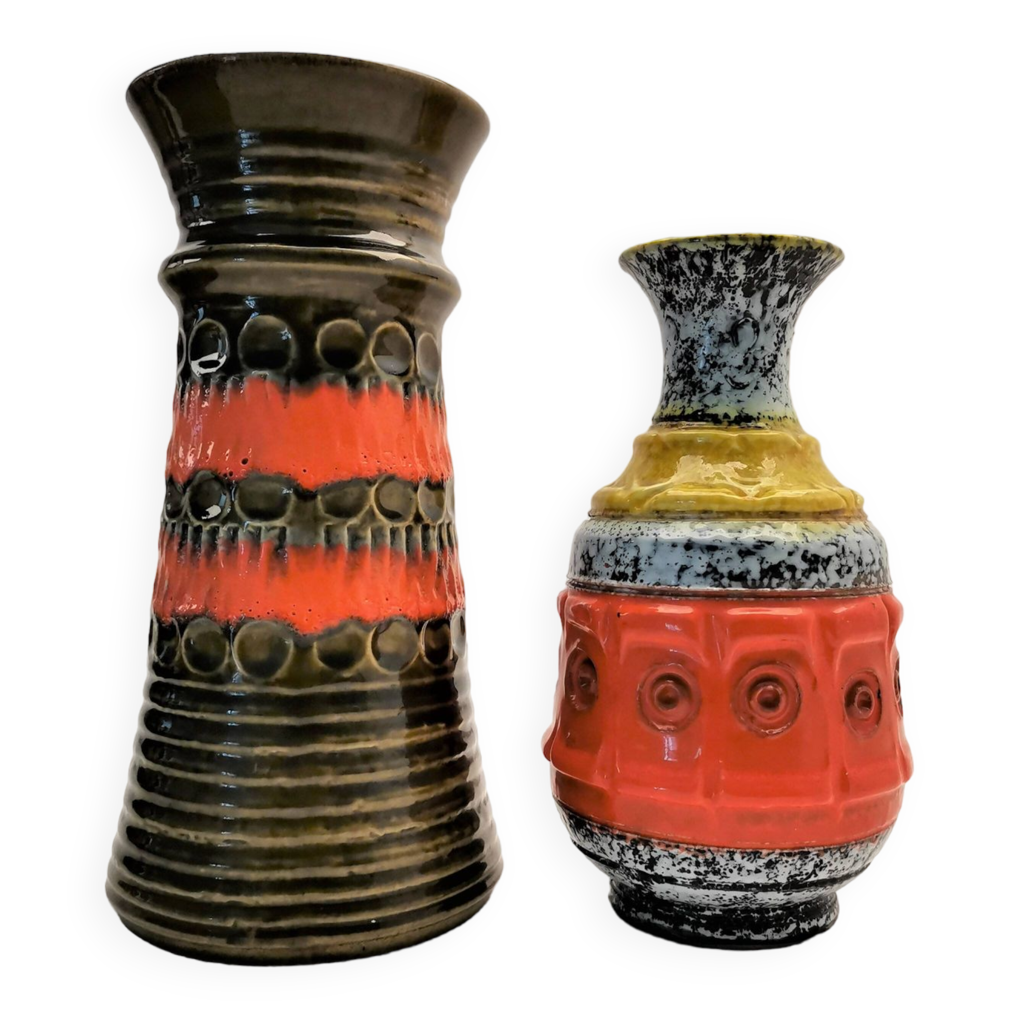 Lot de 2 vases en céramique