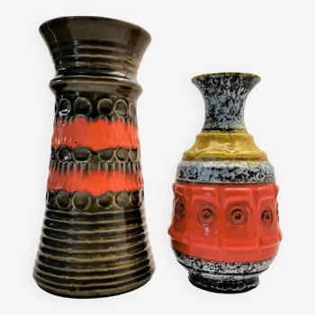 Lot de 2 vases en céramique