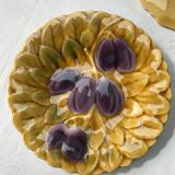 Dessert plates Majolica barbotine