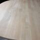 Oval extendable dining table in beech with Danish design.