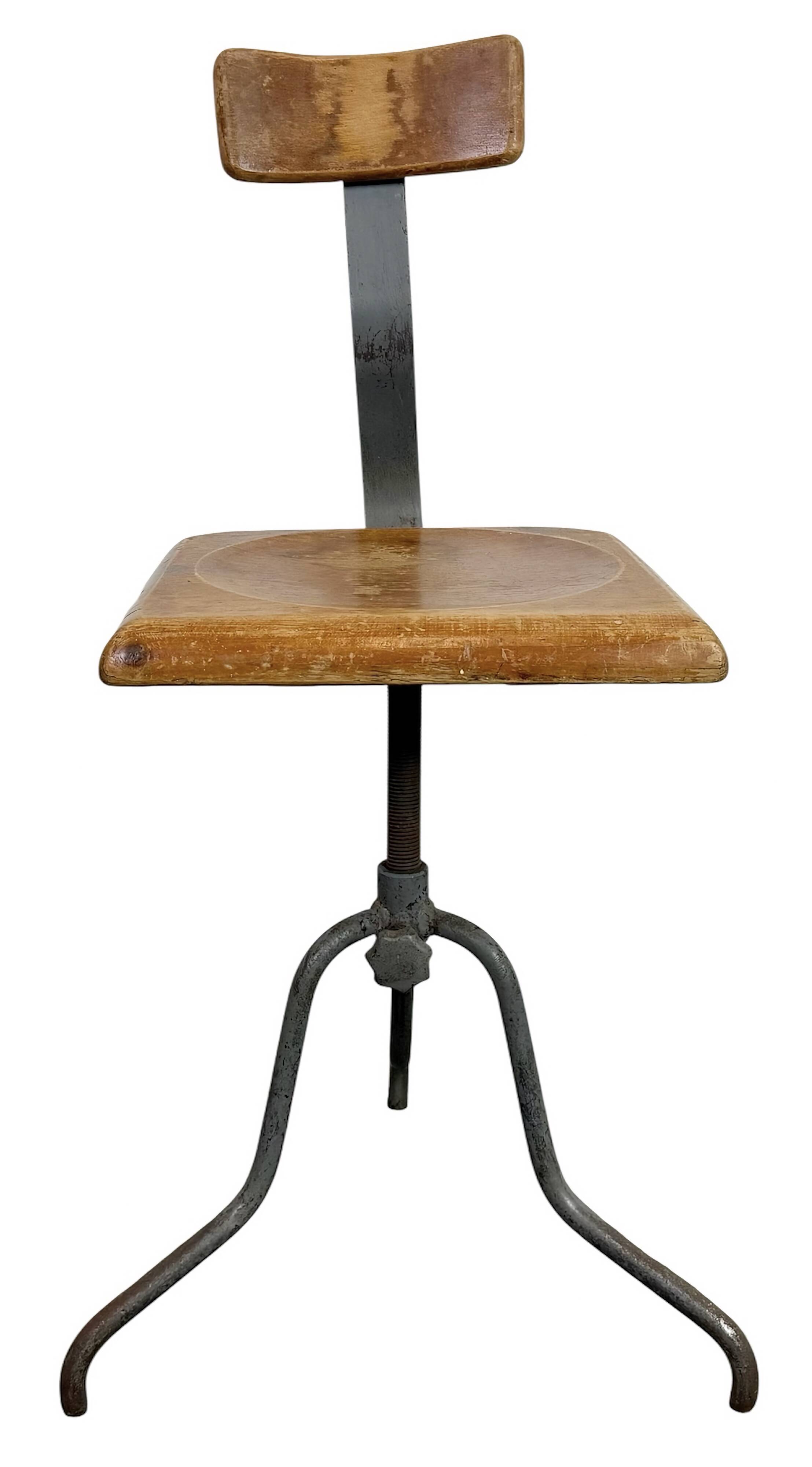 Industrial Factory Swivel Chair, 1950s