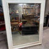 Wooden and bamboo mirror