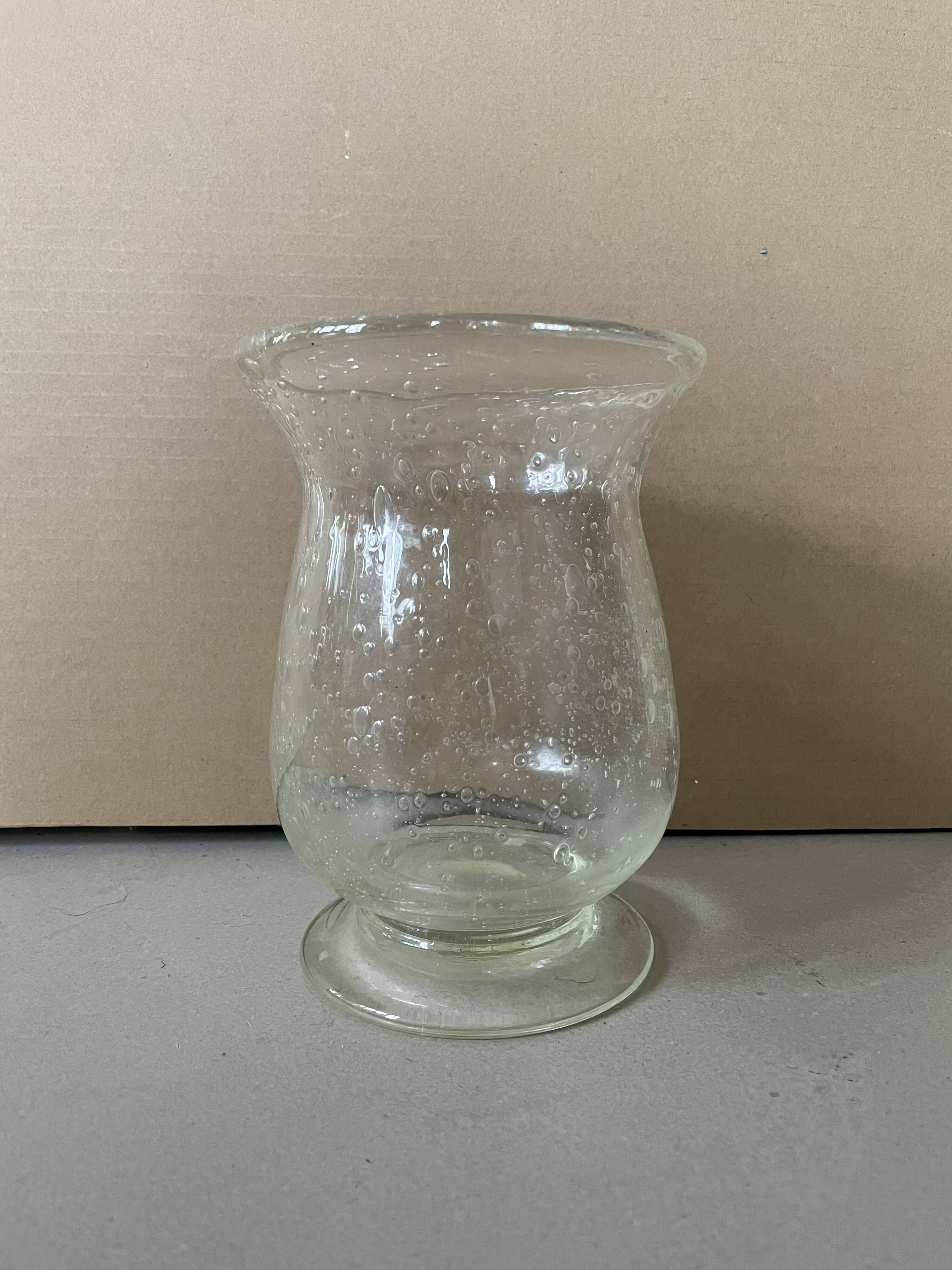 Biot bubble glass vase