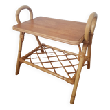 Rattan end table