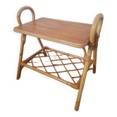 Rattan end table
