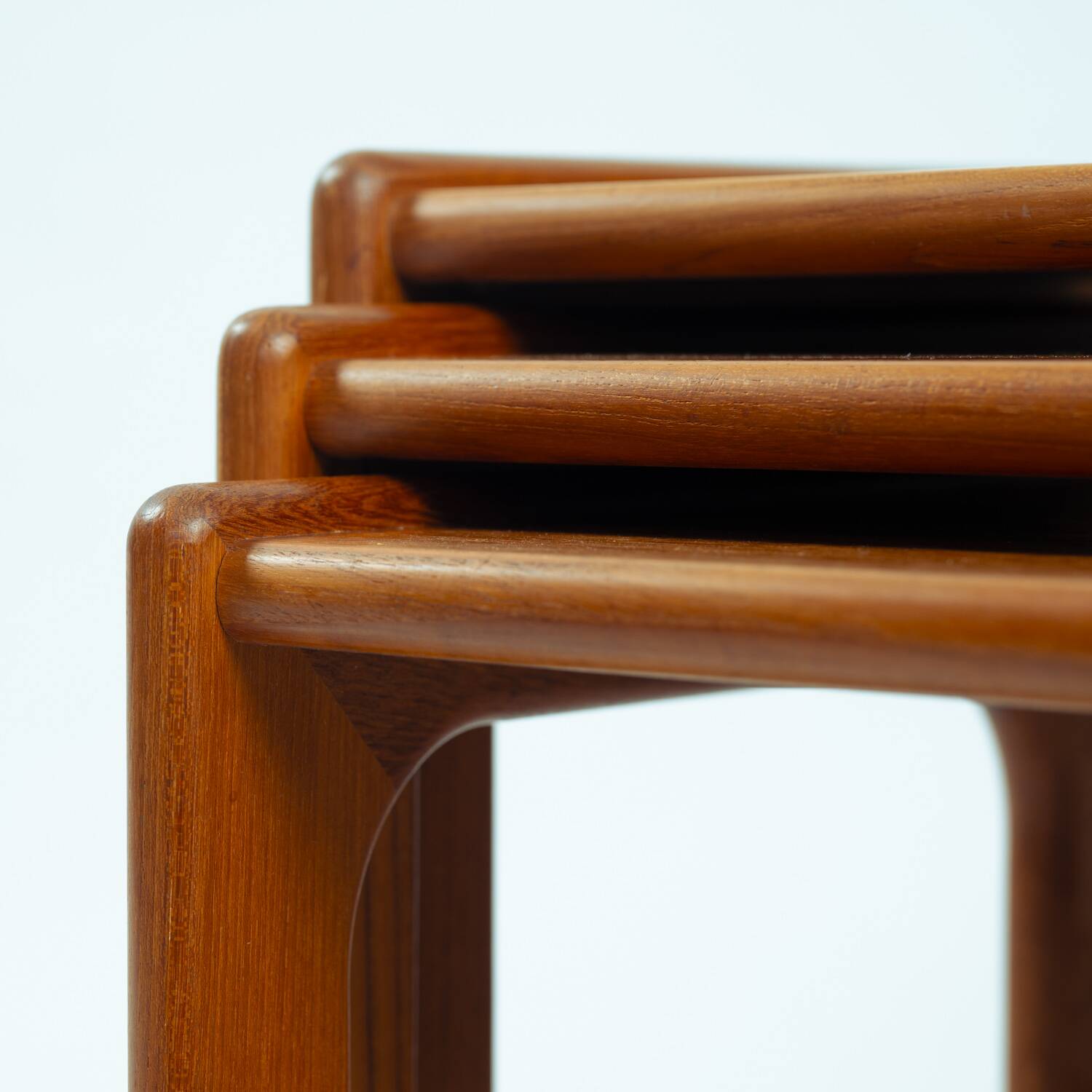 Danish teak mid century modern nesting tables Salin, Nyborg, Denmark 1960s