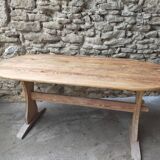 Table bois avec 2 bancs