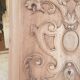 Pair of antique carved walnut panels