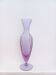 Vase en verre - texture tourbillonnante optique lavande