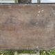 Antique mirror with elm burl molding, heavily demercurized, in its current condition